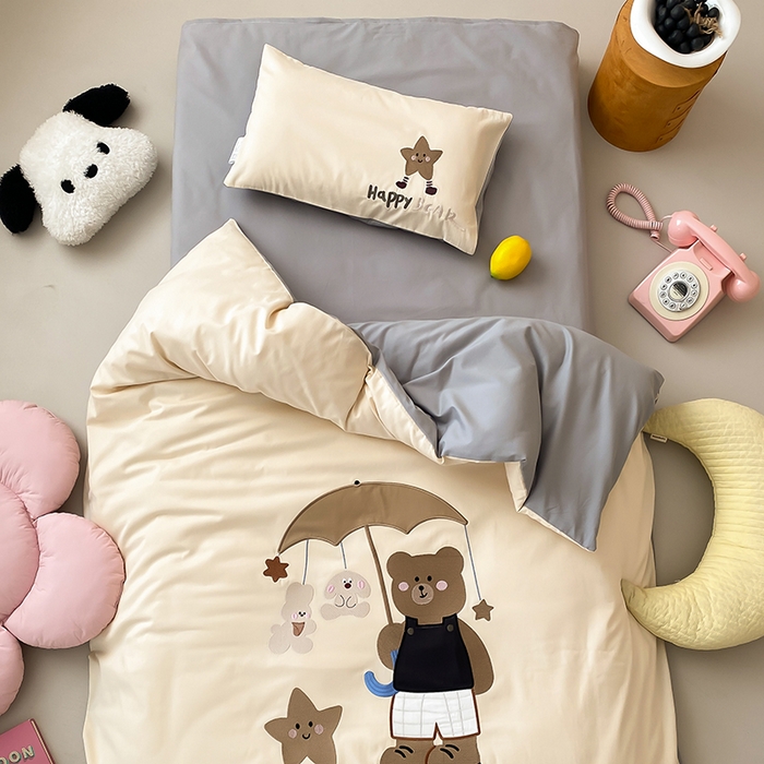 91家纺网 家纺一手货源 找家纺 （总）宝贝优选 2025年新款100支澳棉幼儿园学生三件套多件套