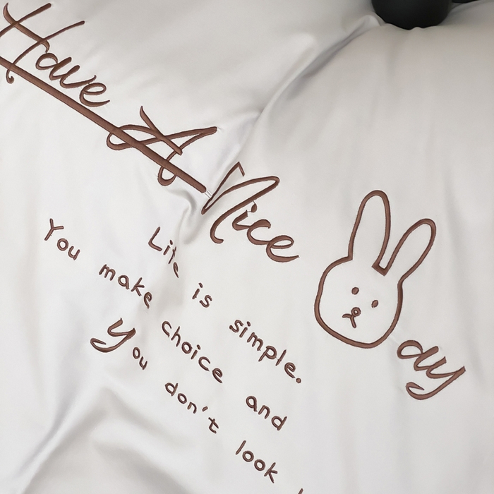 91家纺网 家纺一手货源 找家纺 （总）如一 2025新款A类全棉纯棉色织水洗棉刺绣数码四件套