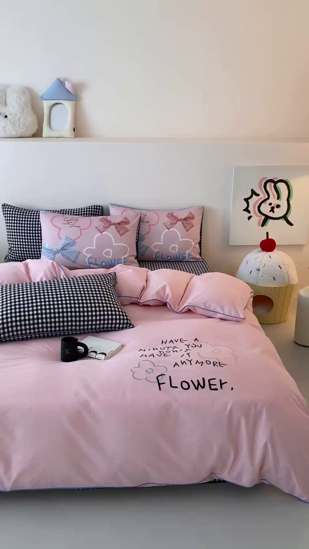 91家纺网 家纺一手货源 找家纺 如一 2025新款A类全棉纯棉色织水洗棉刺绣数码四件套 猫宁