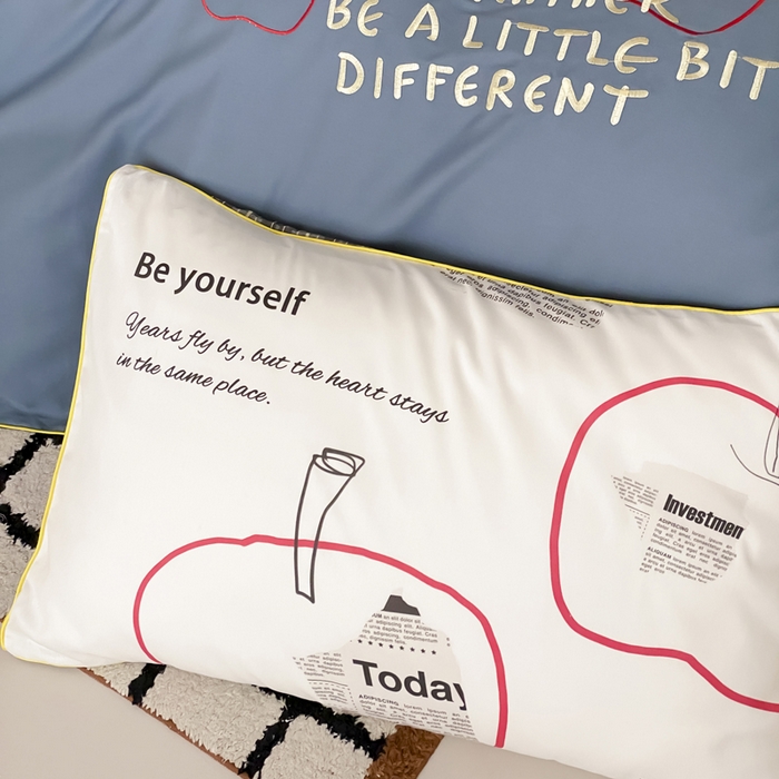 91家纺网 家纺一手货源 找家纺 如一 2025新款A类全棉纯棉色织水洗棉刺绣数码四件套 苹安