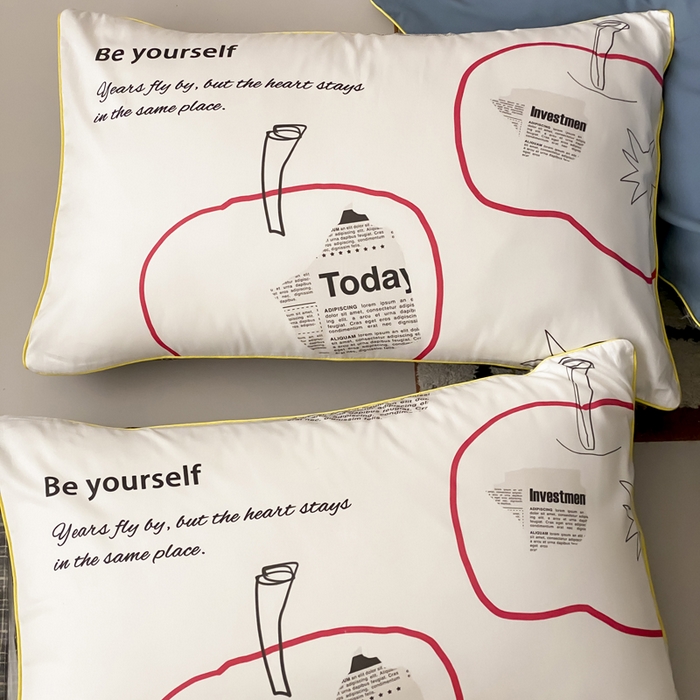 91家纺网 家纺一手货源 找家纺 如一 2025新款A类全棉纯棉色织水洗棉刺绣数码四件套 苹安