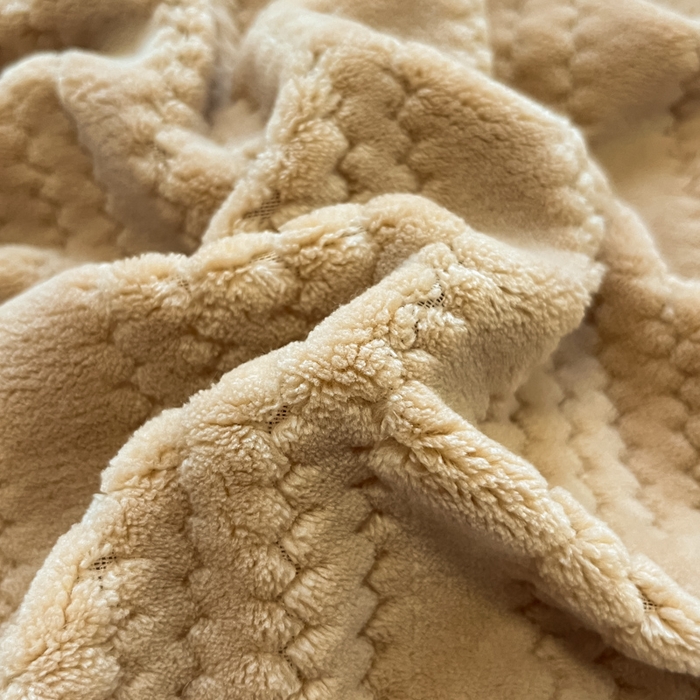 91家纺网 家纺一手货源 找家纺 蓝极人 2025新款成品提花包边牛奶绒四件套 提花-杏咖