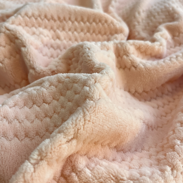 91家纺网 家纺一手货源 找家纺 酱子 2025新款成品提花包边牛奶绒四件套 提花-桃粉