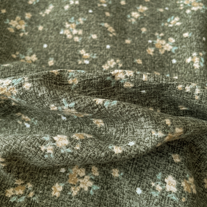 91家纺网 家纺一手货源 找家纺 一比一家纺 2026秋冬新款高克重棉麻原麻复古诧季风原麻四件套-简单款 茉莉-亚绿