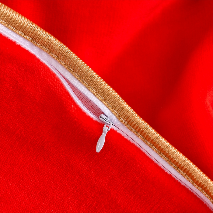 91家纺网 家纺一手货源 找家纺 馨梦缘 2025直播爆款8.5斤牛奶绒四件套加厚保暖床裙金貂绒 笑口常开 大红