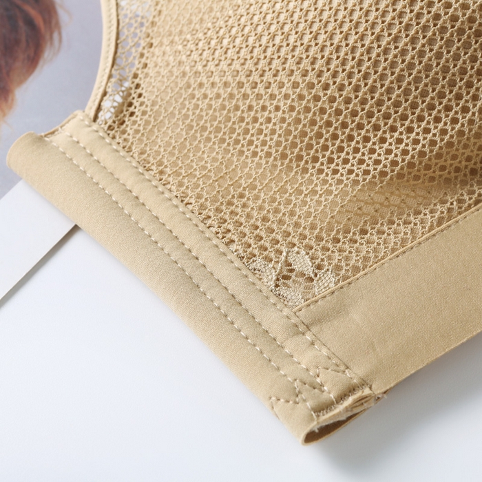 91家纺网 家纺一手货源 找家纺 蚕云阁蚕丝家居 2025新款蕾丝聚拢文胸 肤色