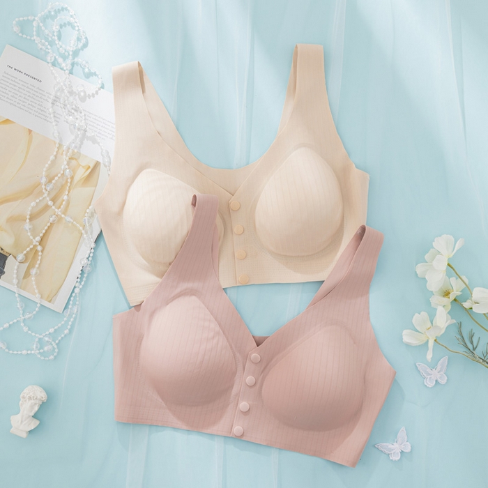 91家纺网 家纺一手货源 找家纺 蚕云阁蚕丝家居 2025新款光面前扣文胸 组合图