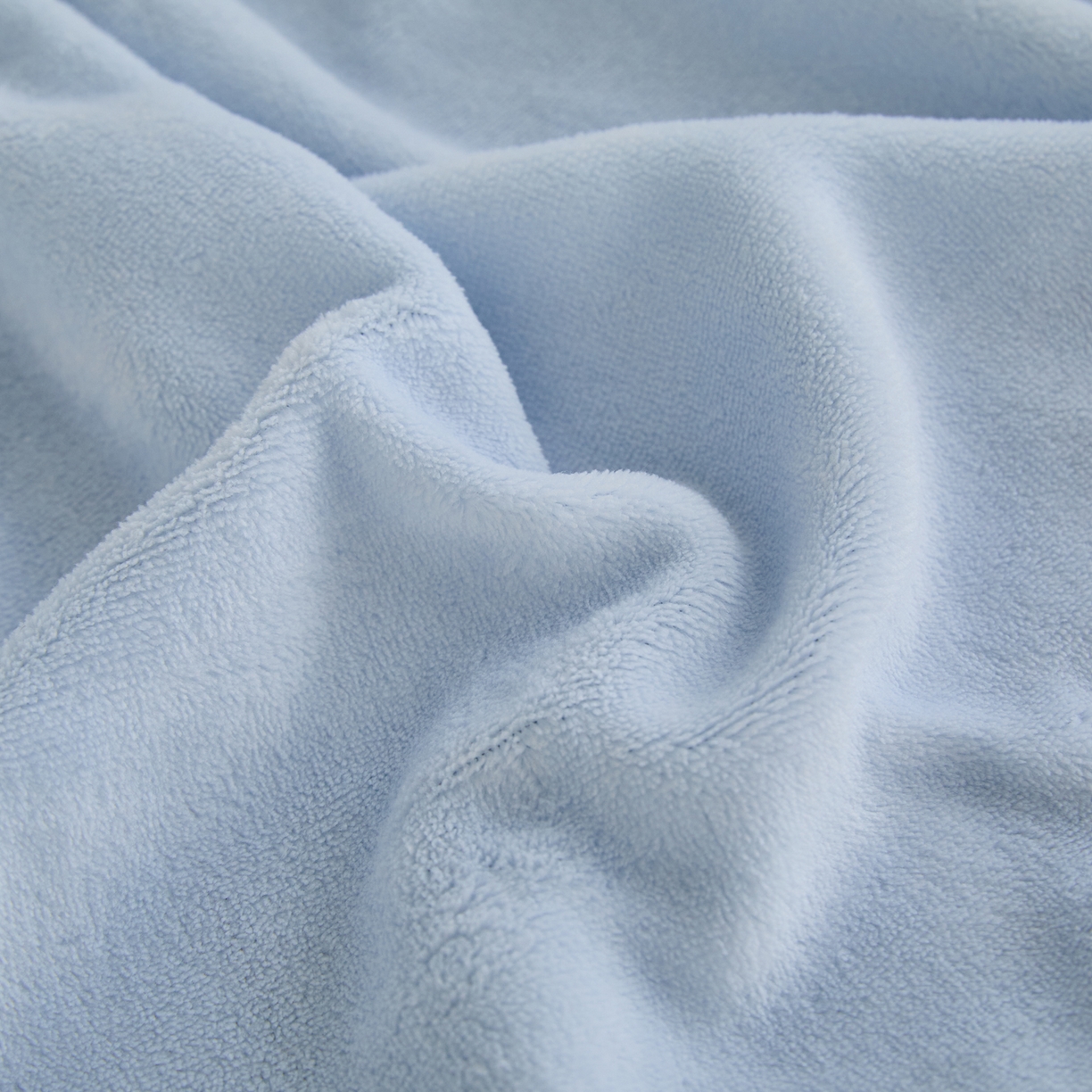 91家纺网 家纺一手货源 找家纺 曼町家居 2025新款高克重柔软牛奶绒床笠单床笠床笠单件 天空蓝