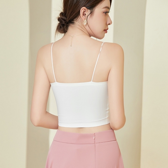 91家纺网 家纺一手货源 找家纺 蚕云阁蚕丝家居 2025新款吊带裹胸 白色