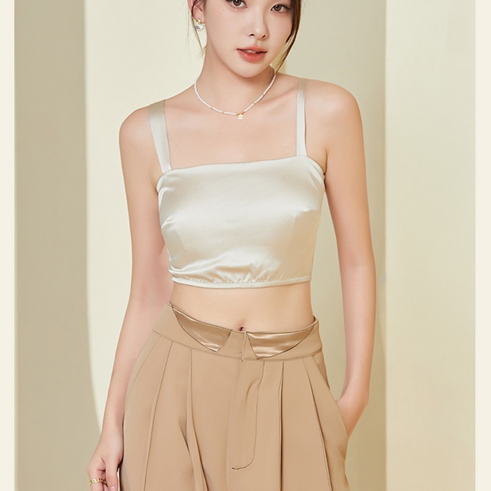 蚕云阁蚕丝家居 2025新款真丝裹胸 香槟色