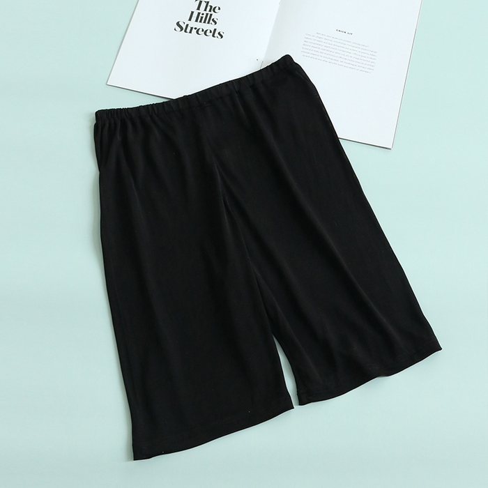 91家纺网 家纺一手货源 找家纺 蚕云阁蚕丝家居 2025新款真丝打底裤 黑色