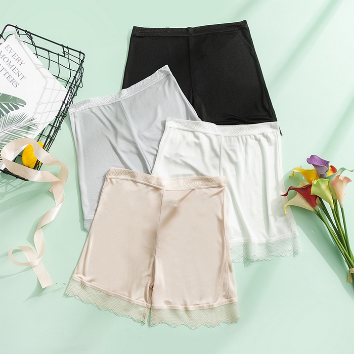 蚕云阁蚕丝家居 2025新款蕾丝花边真丝打底裤 组合图