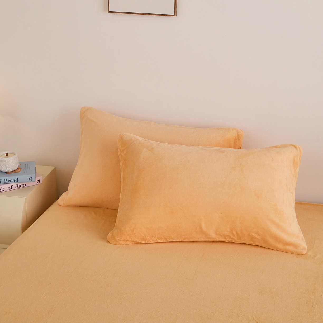 91家纺网 家纺一手货源 找家纺 曼町家居 2025新款高克重牛奶绒床单单床单床单单件 雏菊黄