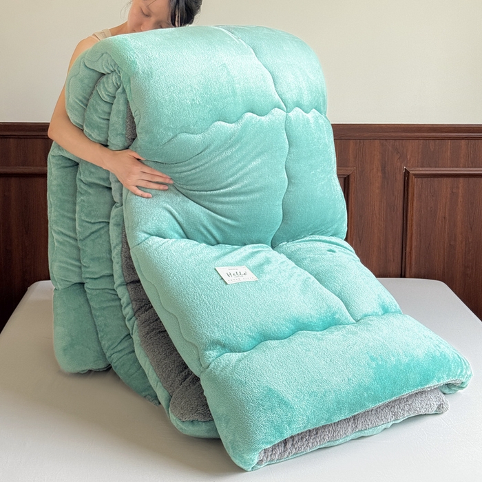 91家纺网 家纺一手货源 找家纺 (总) 吉祥家纺 2025新款牛奶绒羊羔绒春秋被冬被被芯跨境电商爆款