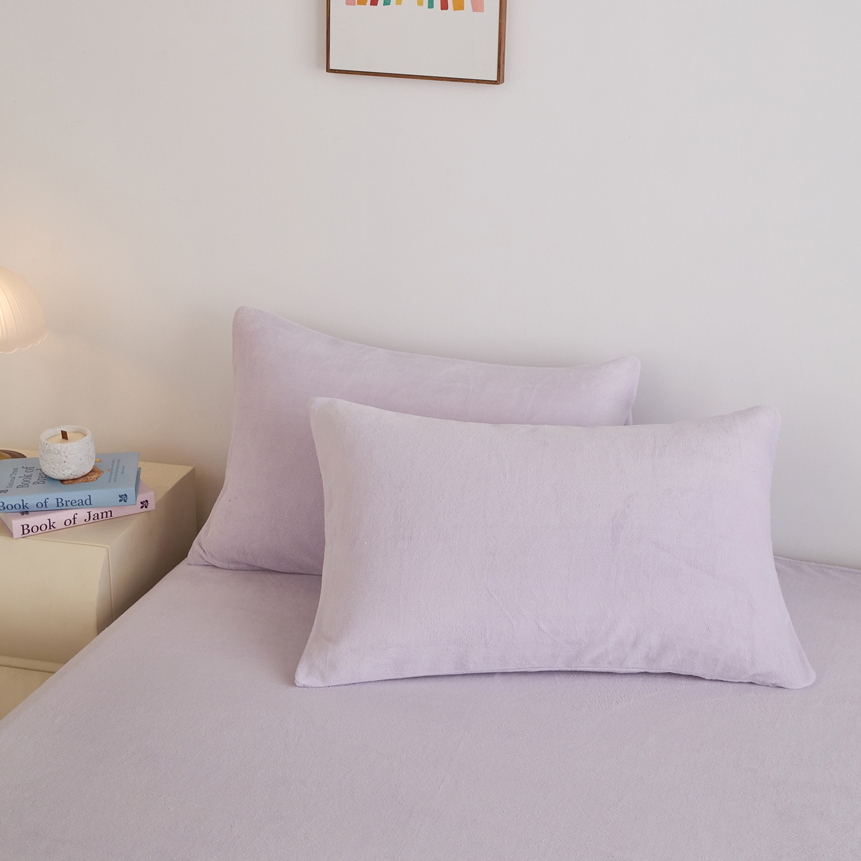 91家纺网 家纺一手货源 找家纺 曼町家居 2025新款高克重牛奶绒床单单床单床单单件 梦幻紫