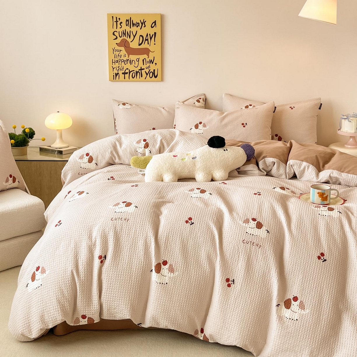 91家纺网 家纺一手货源 找家纺 （总）涵宸家纺 2025新款全棉提花四件套-暮云栖