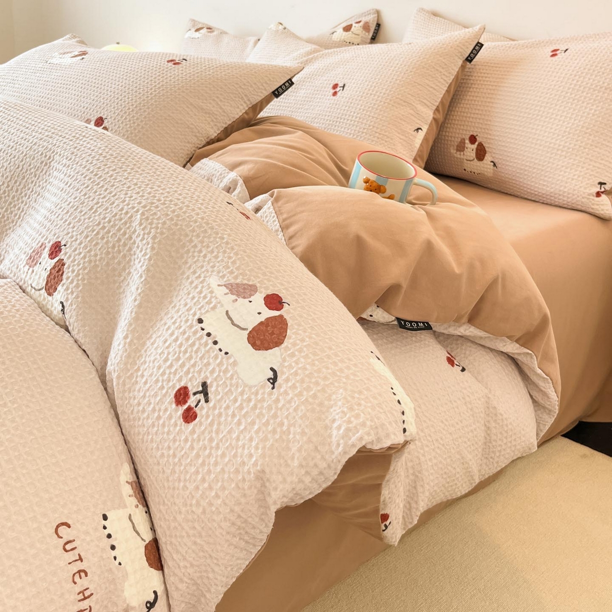 91家纺网 家纺一手货源 找家纺 （总）涵宸家纺 2025新款全棉提花四件套-暮云栖