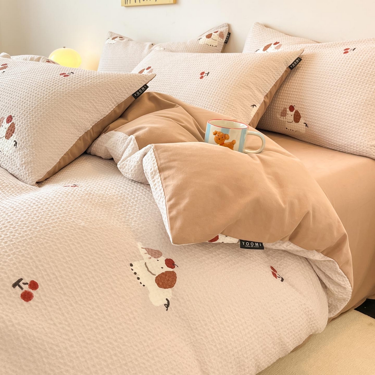 91家纺网 家纺一手货源 找家纺 （总）涵宸家纺 2025新款全棉提花四件套-暮云栖