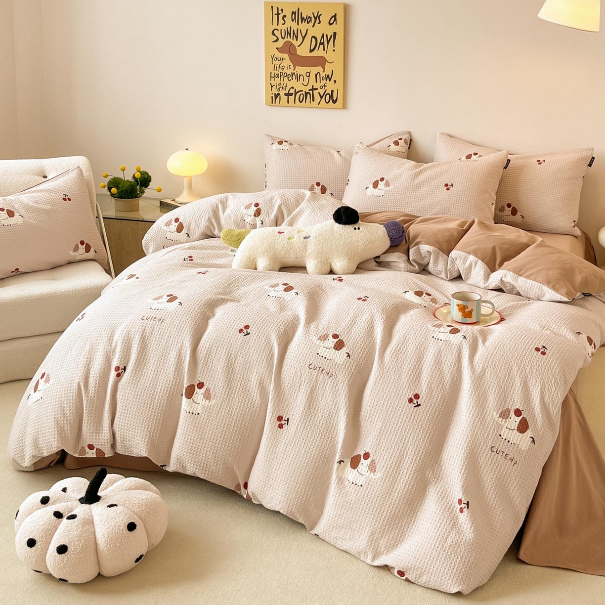 91家纺网 家纺一手货源 找家纺 （总）涵宸家纺 2025新款全棉提花四件套-暮云栖