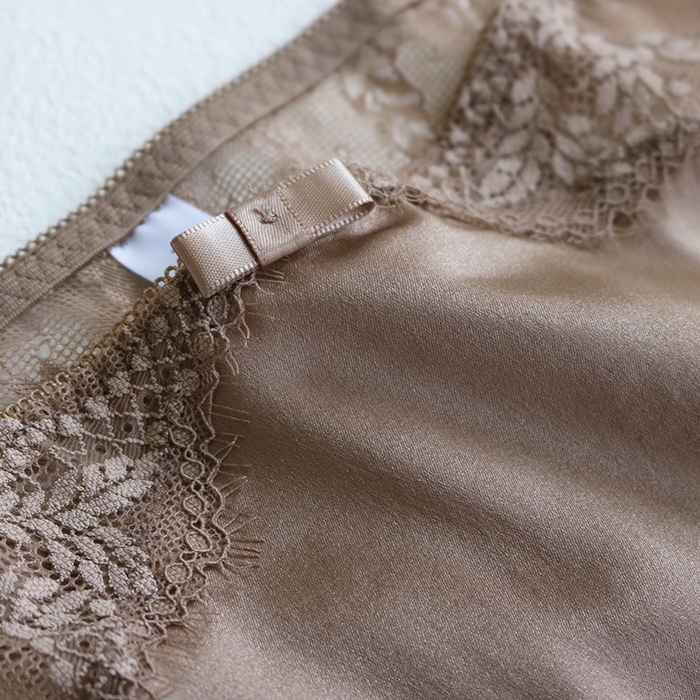 91家纺网 家纺一手货源 找家纺 蚕云阁蚕丝家居 2025新款蕾丝内裤4色 卡其色