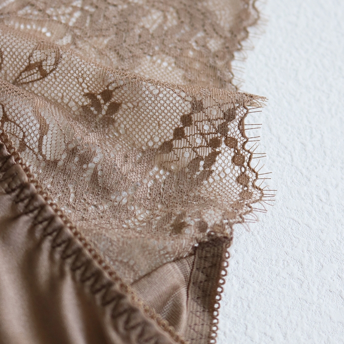 91家纺网 家纺一手货源 找家纺 蚕云阁蚕丝家居 2025新款蕾丝内裤4色 卡其色