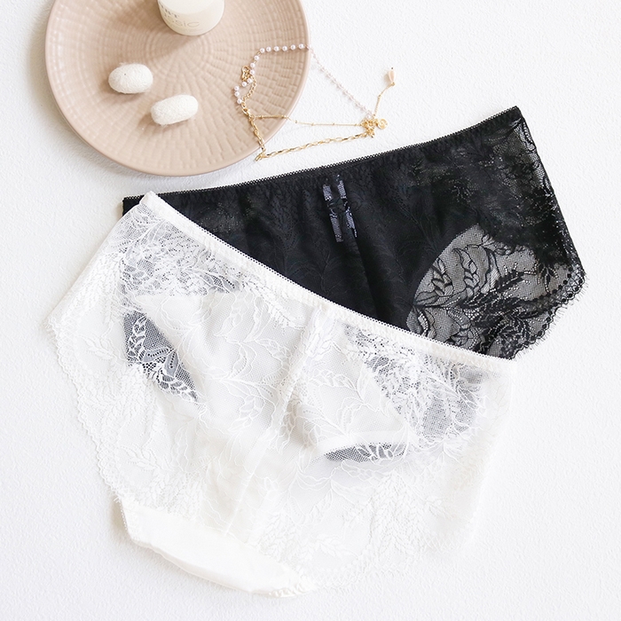 91家纺网 家纺一手货源 找家纺 蚕云阁蚕丝家居 2025新款蕾丝内裤4色 组合图