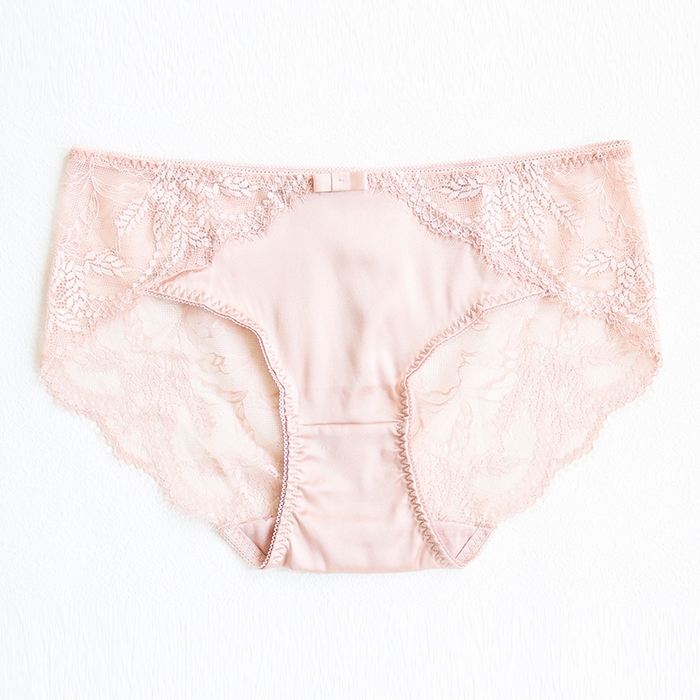 91家纺网 家纺一手货源 找家纺 蚕云阁蚕丝家居 2025新款蕾丝内裤4色 粉色
