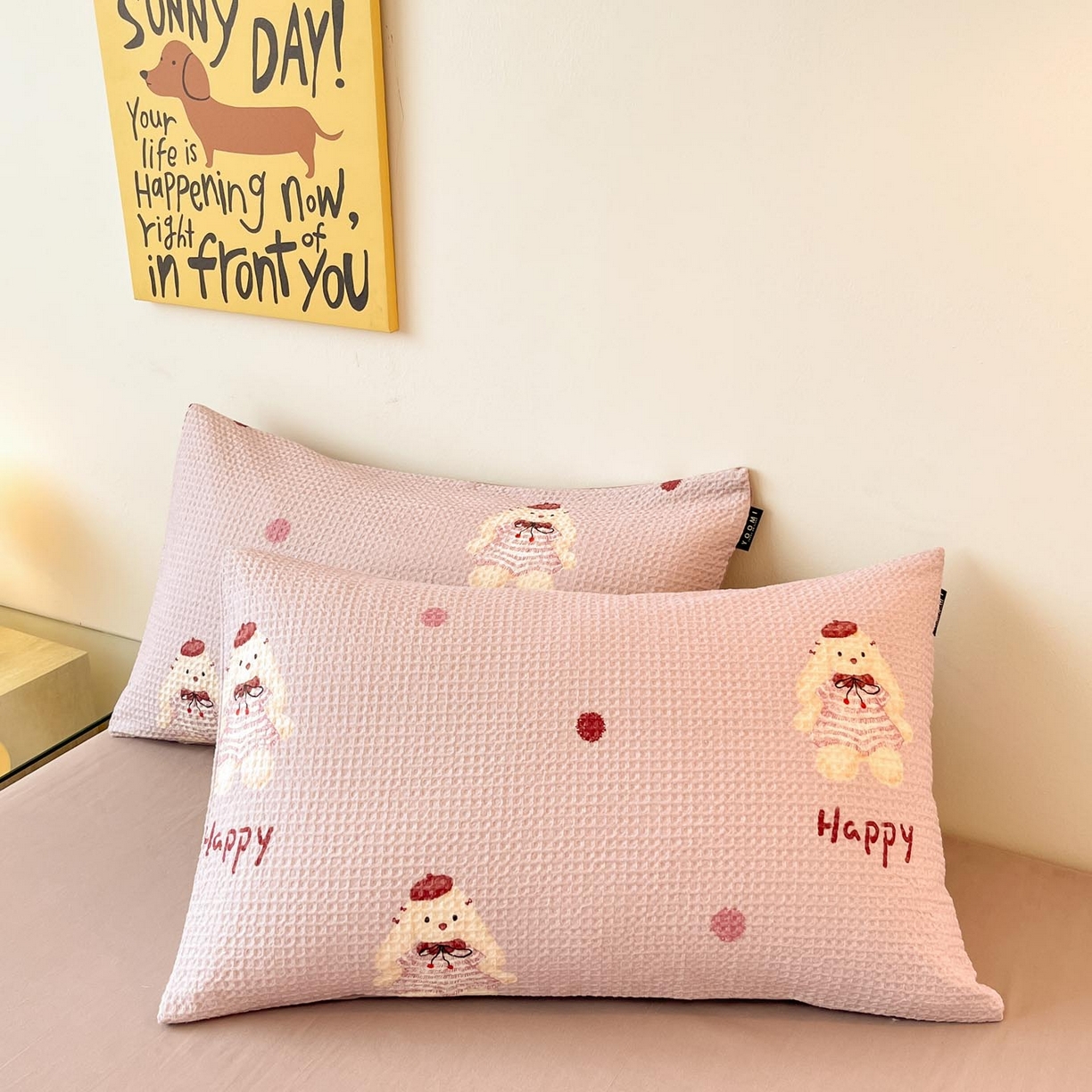 91家纺网 家纺一手货源 找家纺 涵宸家纺 2025新款全棉提花四件套-暮云栖 克洛莉-紫