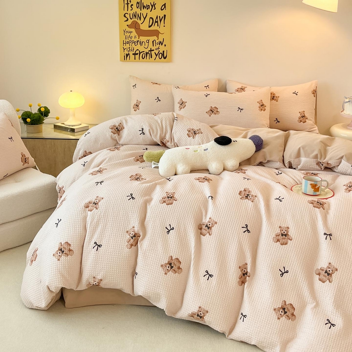 91家纺网 家纺一手货源 找家纺 涵宸家纺 2025新款全棉提花四件套-暮云栖 莫妮卡-米