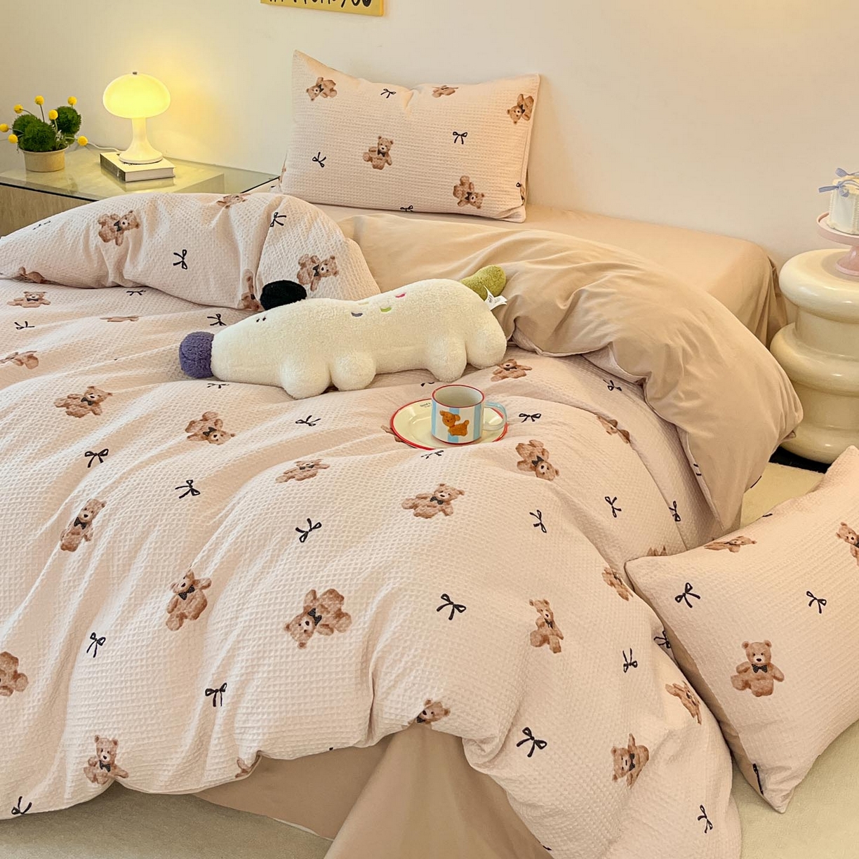 91家纺网 家纺一手货源 找家纺 涵宸家纺 2025新款全棉提花四件套-暮云栖 莫妮卡-米