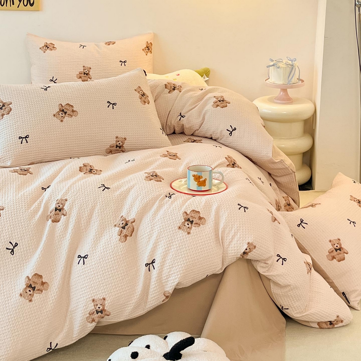 91家纺网 家纺一手货源 找家纺 涵宸家纺 2025新款全棉提花四件套-暮云栖 莫妮卡-米