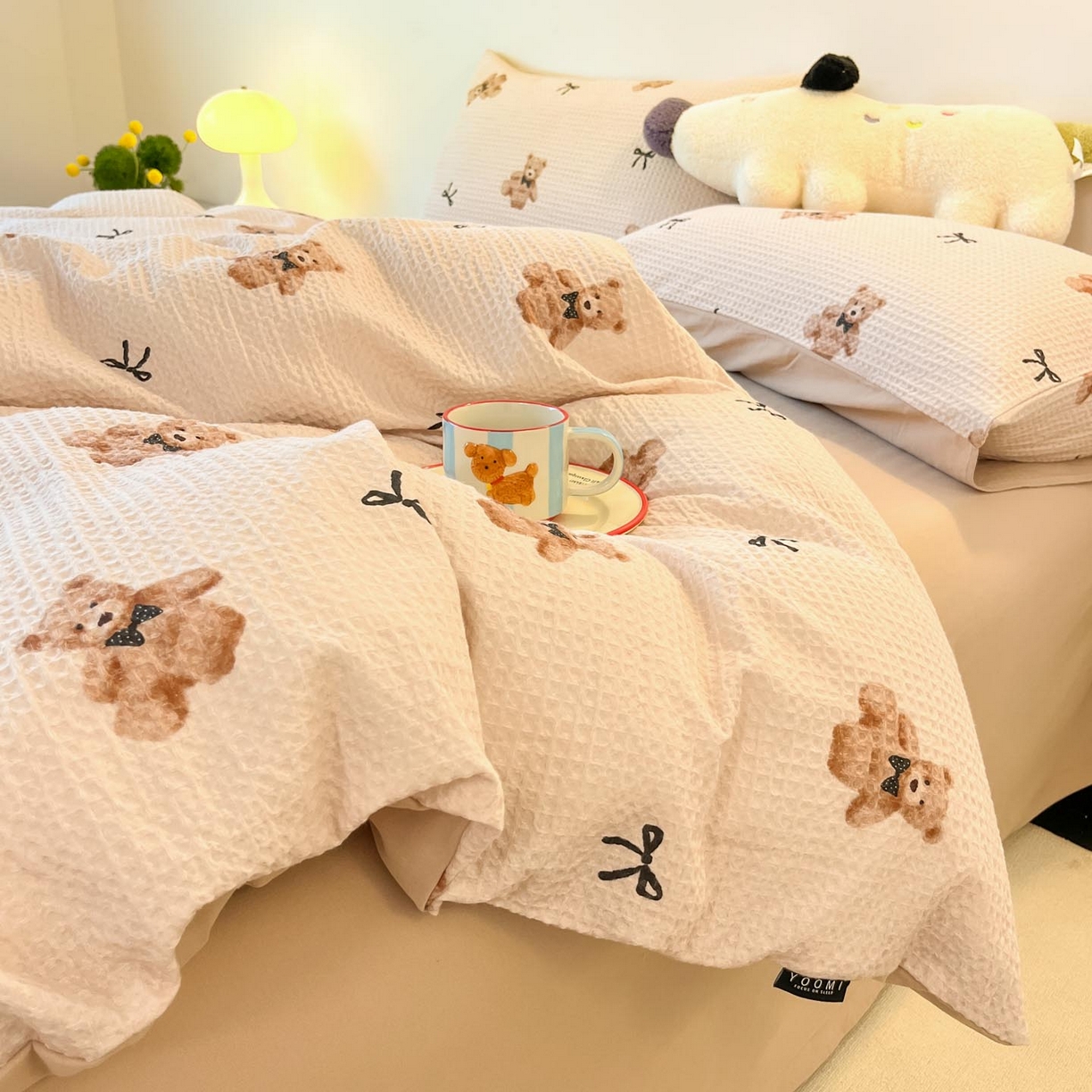 91家纺网 家纺一手货源 找家纺 涵宸家纺 2025新款全棉提花四件套-暮云栖 莫妮卡-米