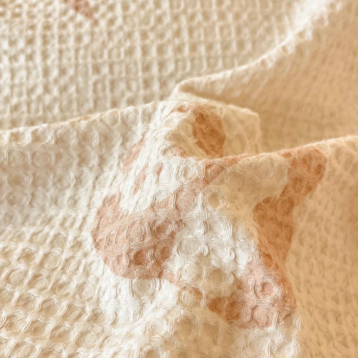 91家纺网 家纺一手货源 找家纺 涵宸家纺 2025新款全棉提花四件套-暮云栖 圆圆胖哒-米