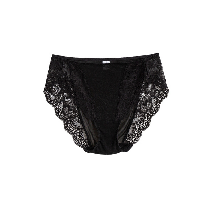 91家纺网 家纺一手货源 找家纺 蚕云阁蚕丝家居 2025新款蕾丝内裤 黑色