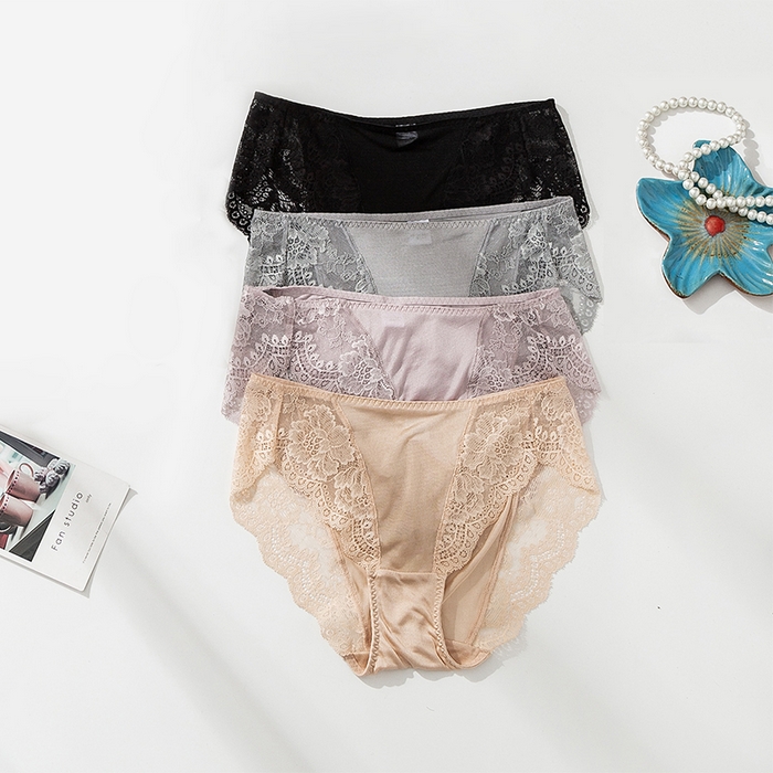 蚕云阁蚕丝家居 2025新款蕾丝内裤 组合图