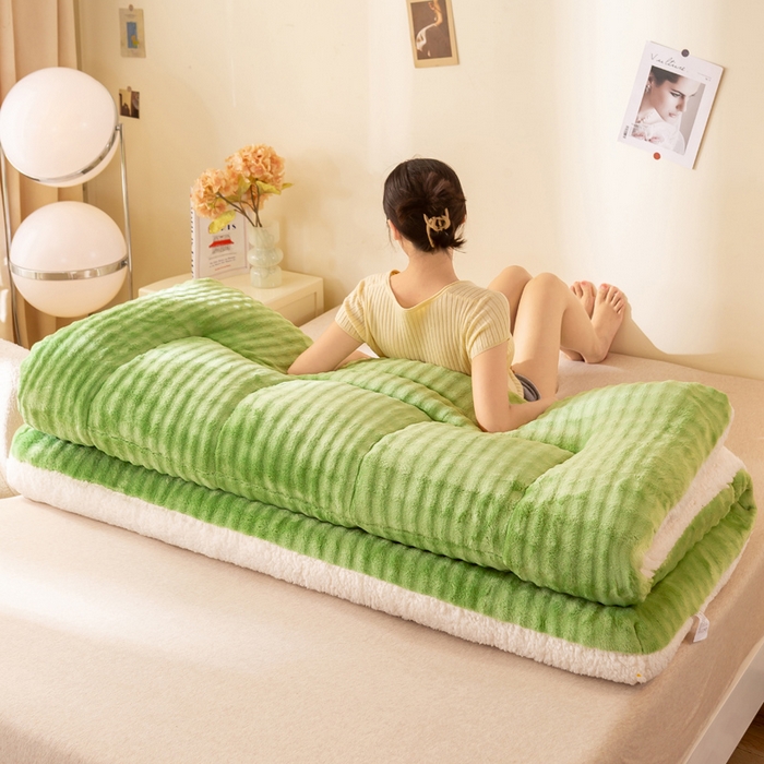 91家纺网 家纺一手货源 找家纺 （总）米乐被业 2025新款高克重兔毛绒床垫