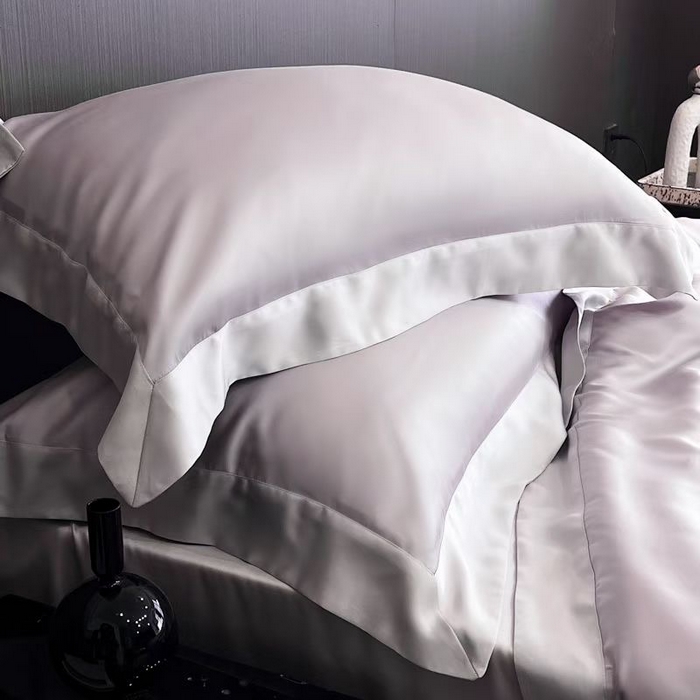 91家纺网 家纺一手货源 找家纺 蚕云阁蚕丝家居 2025新款蚕丝被夏被五件套，四件套被子被芯 丁香紫魔法灰