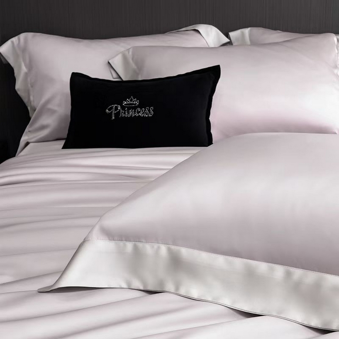 91家纺网 家纺一手货源 找家纺 蚕云阁蚕丝家居 2025新款蚕丝被夏被五件套，四件套被子被芯 丁香紫魔法灰