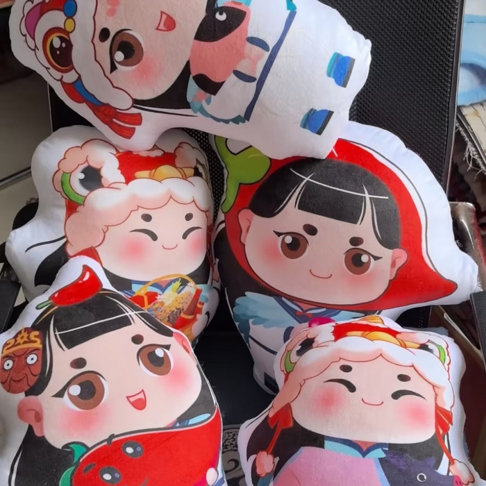 91家纺网 家纺一手货源 找家纺 （总）新奇异 2025新款异形心形抱枕靠垫靠枕diy来图来样定制