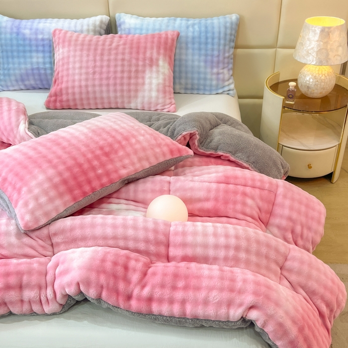 91家纺网 家纺一手货源 找家纺 （总）米乐被业 2025新款兔毛羊羔绒冬被被子被芯