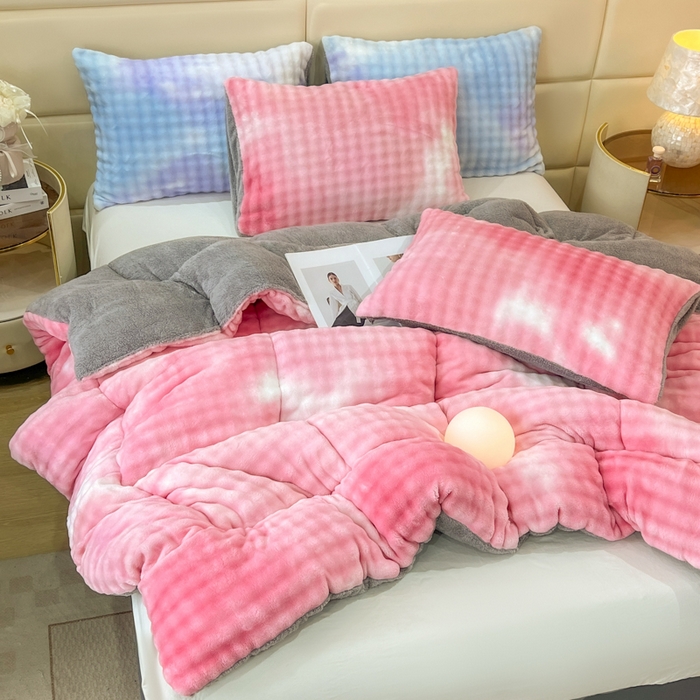 91家纺网 家纺一手货源 找家纺 （总）米乐被业 2025新款兔毛羊羔绒冬被被子被芯