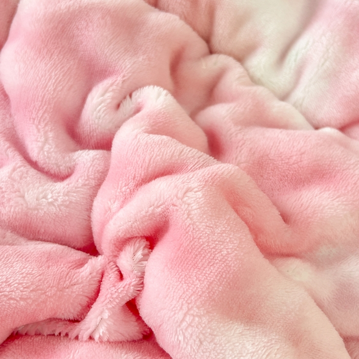 91家纺网 家纺一手货源 找家纺 米乐被业 2025新款兔毛羊羔绒冬被被子被芯 渐变粉