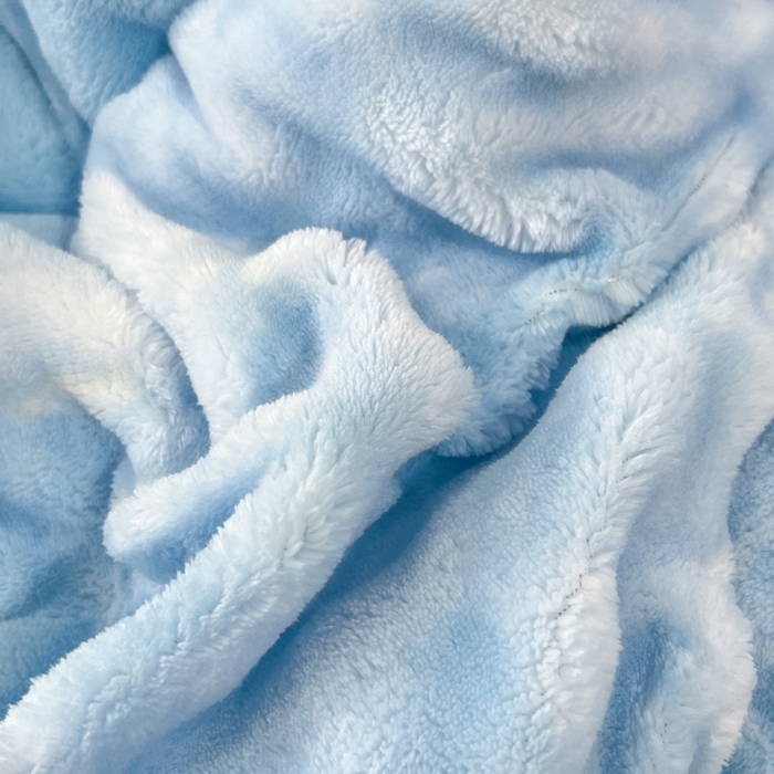 91家纺网 家纺一手货源 找家纺 米乐被业 2025新款兔毛羊羔绒冬被被子被芯 渐变蓝