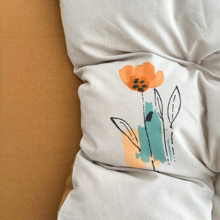 91家纺网 家纺一手货源 找家纺 U品汇 【A类母婴级】加厚全棉纯棉磨毛数码印花四件套生态磨毛100%棉（不是全棉不要钱）米娅灰