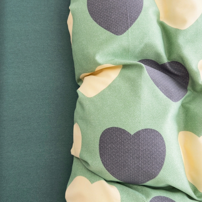 91家纺网 家纺一手货源 找家纺 U品汇 【A类母婴级】加厚全棉纯棉磨毛数码印花四件套生态磨毛100%棉（不是全棉不要钱）少女心-绿