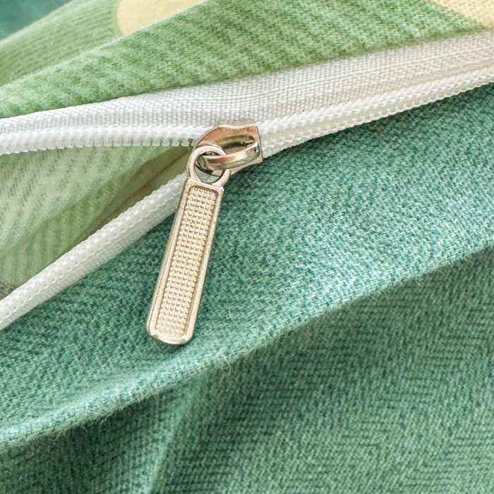 91家纺网 家纺一手货源 找家纺 U品汇 【A类母婴级】加厚全棉纯棉磨毛数码印花四件套生态磨毛100%棉（不是全棉不要钱）少女心-绿