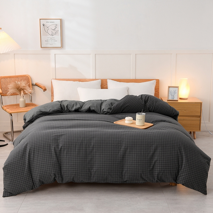 91家纺网 家纺一手货源 找家纺 悠米悠家 2025新款蓬松保暖可拆洗新疆棉花被子被芯 黑小格