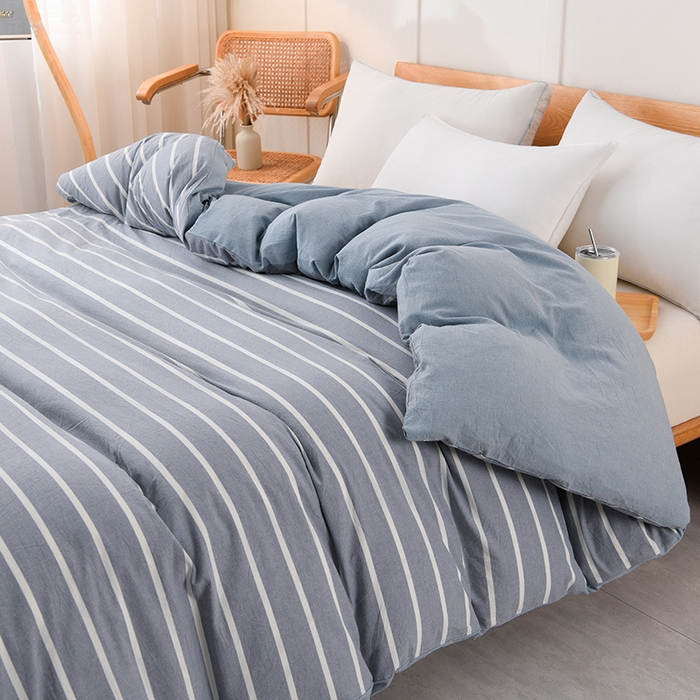 91家纺网 家纺一手货源 找家纺 悠米悠家 2025新款蓬松保暖可拆洗新疆棉花被子被芯 蓝白条