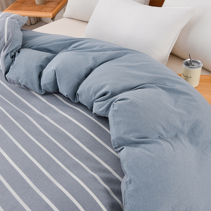 91家纺网 家纺一手货源 找家纺 悠米悠家 2025新款蓬松保暖可拆洗新疆棉花被子被芯 蓝白条