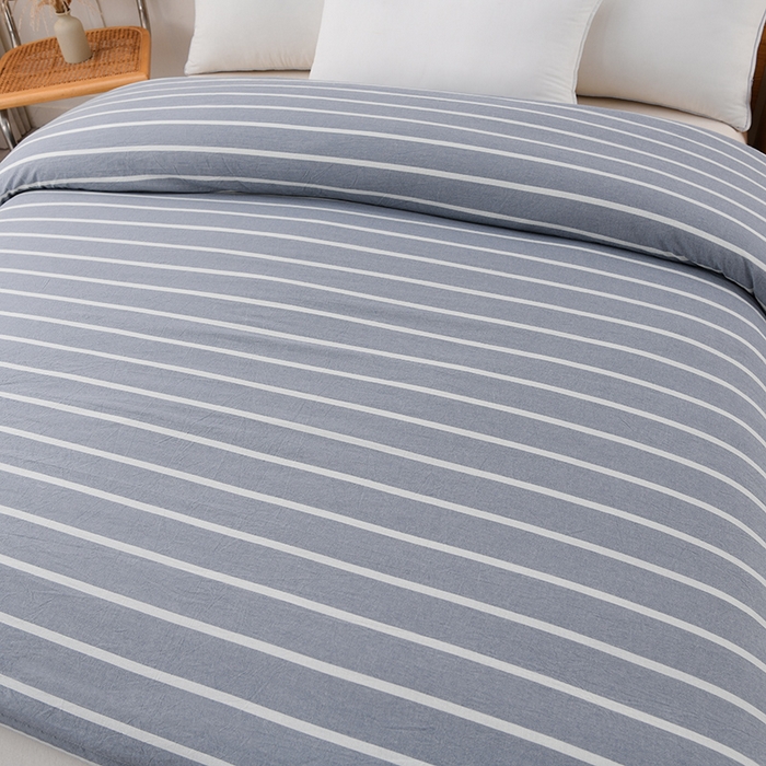 91家纺网 家纺一手货源 找家纺 悠米悠家 2025新款蓬松保暖可拆洗新疆棉花被子被芯 蓝白条